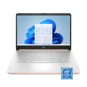 HP 14-DQ0003 Celeron® Dual-Core N4020 64GB eMMC 4GB 14 (1366x768) WIN10 PALE GOLD