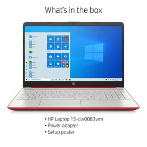 HP 15-DW0083 Pentium® Silver N5000 128GB SSD 4GB 15.6 (1366x768) WIN10 SCARLET RED