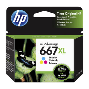 HP 667Xl Tri-Color Ink Cartridge LATIN AMERICA