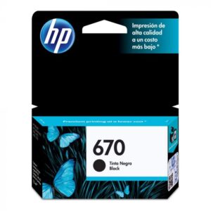 HP 670 Cyan Ink Cartridge LATIN AMERICA
