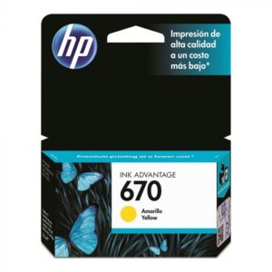 HP 670 Yellow Ink Cartridge LATIN AMERICA