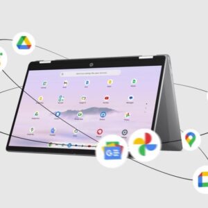 HP Chromebook x360 14B-CD0023 2-IN-1 Core™ i3-N305 256GB UFS 8GB 14 (1920x1080) TOUCHSCREEN ChromeOS METEOR SILVER Backlit Keyboard
