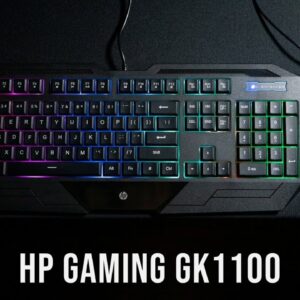 HP GK1100 Wired Gaming Keyboard + Mouse combo, LED backlit, Black (SPANISH) - MOQ 10 pcs. per Master