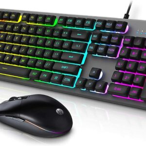 HP KM300F Wired Gaming Keyboard & Mouse Combo Membrane Backlit, Metal Panel (SPANISH) - MOQ 20 pcs. per Master