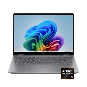 HP OmniBook X Flip AI 14-FK0033 2-IN-1 Ryzen™ AI 7 350 1TB SSD 24GB 14 WUXGA (1920x1200) TOUCHSCREEN WIN11 IR Webcam METEOR SILVER Backlit Keyboard