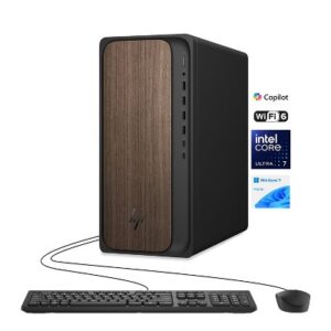 HP OmniDesk M02-0024 Tower AMD Ryzen™ 5 8500G 512GB SSD 8GB Wi-Fi 6 + BT WIN11 GRAY WOOD HP Wireless Keyboard & Mouse
