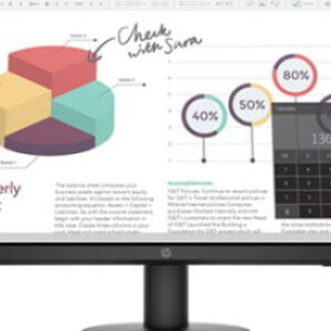 HP P24v G4 Monitor 23.8 (1920x1080) IPS 5ms 250 cd/m² 1000:1 1xHDMI (1.4) 1xVGA 16:9 Tilt Adjustable BLACK
