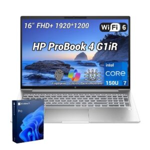 HP ProBook 4 G1i Core™ Ultra 7 255U 512GB SSD 16GB 16  (1920x1200) WIN11 Pro PIKE SILVER Backlit Keyboard FP Reader