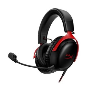 HyperX Cloud III Gaming Headset - Black/Red, US Sales Only