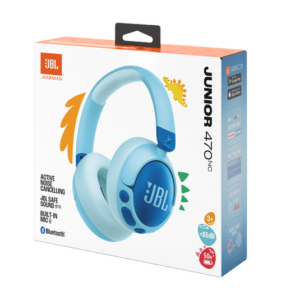 JBL JR470NC Wireless Kids Over-Ear Noise Cancelling Headphones Blue