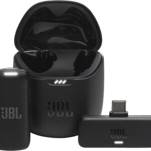 JBL Quantum Stream Wireless USB-C Wearable Wireless Streaming Microphone for Crystal Clear Recordings, 24 Hours of Recording time