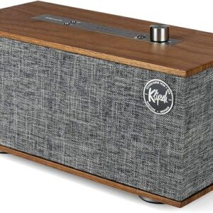 Klipsch The One with Google Voice Assistant Tabletop Wireless Stereo in Walnut Bluetooth-Enabled, Multi-Room Ready