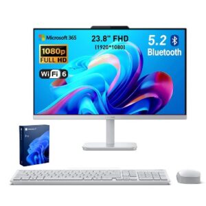 Lenovo AIO Core™ i3-N305 512GB SSD 8GB 23.8 (1920x1080) Wireless KB & MOUSE CLOUD GREY