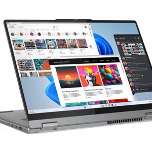 Lenovo IdeaPad 5i 2-IN-1 Core™ Ultra 7 255U 512GB SSD 16GB 15.6 (1920x1080) TOUCHSCREEN WIN11 LUNA GREY Backlit Keyboard FP Reader 4.4 lbs.