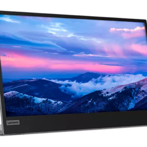 Lenovo L15 Portable Monitor, 15.6 Display, Full HD Resolution, IPS Panel, 250 nits Brightness, 60Hz Refresh Rate, USB-C Ports, Height-Adjustable Stand, Flicker-Free Technology, Grey