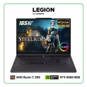 Lenovo Legion 5 15AHP10 GAMING Ryzen™ 7 260 512GB SSD 16GB 15.1 WQXGA (2560x1600) OLED 165Hz WIN11 NVIDIA® RTX 5060 8192MB ECLIPSE BLACK RGB Backlit Keyboard