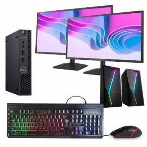 Lenovo M75q Gen 2 TINY Ryzen™ 5 Pro 5650GE 256GB SSD 16GB WIN11 Pro BLACK Keyboard Mouse