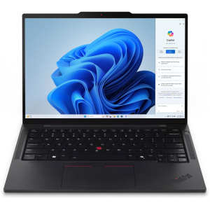 Lenovo ThinkPad T14s Gen 5 Core™ Ultra 7 155U 512GB SSD 16GB 14  (1920x1200) WIN11 Pro ECLIPSE BLACK Backlit Keyboard FP Reader