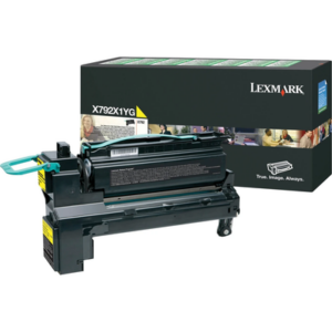 Lexmark X792X1YG YELLOW High Yield Return Program Cartridge Genuine : 20K, For for Lexmark X792 DTME / Lexmark X792 DE/ Lexmark X792 DTE / Lexmark X792 DTFE / Lexmark X792 DTSE / Lexmark X792 DTPE,Seller Warranty