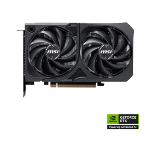 MSI GeForce RTX™ 5060 SHADOW 2X OC 8GB 128-bit GDDR7 PCI Express 5.0 x16 Graphics Card : TORX Fan 5.0, Heat Pipes, Reinforcing Backplate, 1xHDMI (2.1b), 3xDP (2.1b)
