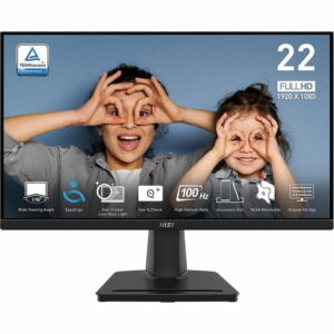 MSI PRO MP225 21.45 (1920x1080) 100Hz Adaptive-Sync Display HDMI VGA Business Productivity Monitor