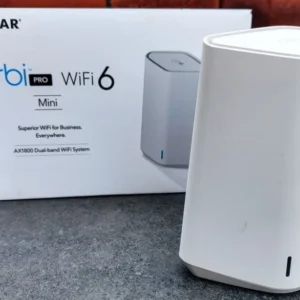 NETGEAR Orbi Pro WiFi 6 Mini Mesh System SXK30, Router with 1 Satellite Extender