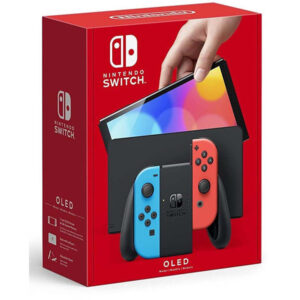 Nintendo Switch OLED Model w/ Neon Red & Neon Blue Joy-Con