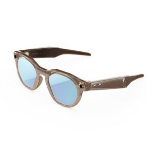 Oakley Meta HSTN Smart Glasses : Prizm Deep Water Polarized Lenses, Brown Smoke Frame, 0888392682895