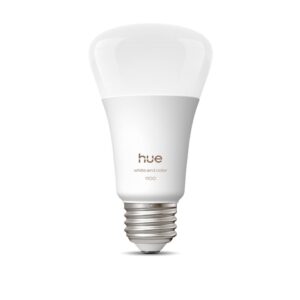Philips Hue A19 Bluetooth 75W Smart LED Bulbs (2-Pack) - White, 563049, B095KRSGHJ