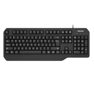 Philips SPK6202/ENG, Wired Keyboard for Office, Ergonomic and Compact Design, Black (ENGLISH) - MOQ 20 pcs. per Master