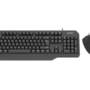 Philips SPT6202 Wired Keyboard + Mouse Combo, For Gaming or Office, Plug and Play, Black (ENGLISH) - MOQ 20 pcs. per Master