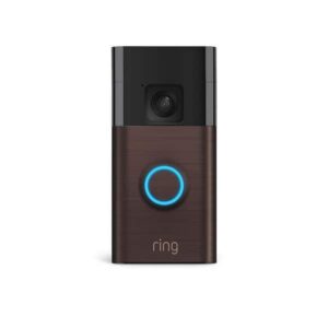 Ring Battery Doorbell with Head-to-Toe Video Live View with Two-Way Tal and Motion Detection & Alerts (newest model) Venetian Bronze