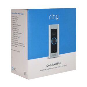 Ring Wired Doorbell Plus Smart Wi-Fi Video Doorbell SATIN NICKEL : 1080p HD Video, Motion Zones, Night Vision