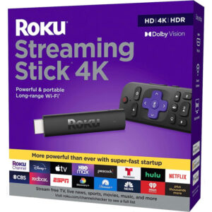 Roku 3820R 4K HDR WiFi Steaming Media Device BLACK