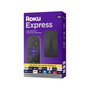 Roku Express Streaming Media Player (2022) SIMPLE REMOTE BLACK