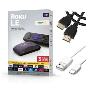 Roku LE HD Streaming Media Player with High Speed HDMI Cable and Simple Remote