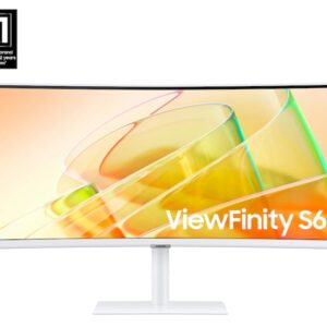 Samsung ViewFinity S6 S65TC Curved Monitor 34 UWQHD (3440x1440) 5ms 350 cd/㎡ 1000R HDR10 FreeSync 1xDP (1.2) 1xHDMI (2.0) 2xThunderbolt 3 USB Hub 1000:1 21:9 Adjustable Stand WARM WHITE