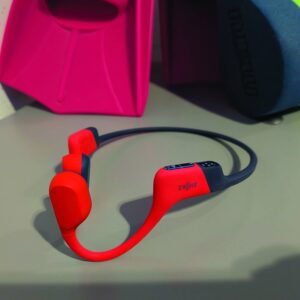 Sharp Wireless Bone. Conduction Headphones. Red