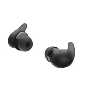 Sony LinkBuds Fit Truly Wireless Noise Canceling Earbud Headphones, Small & Light with Newly Developed Air Fitting Supporters, Black