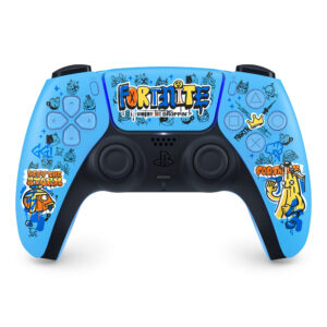 Sony PlayStation 5 DualSense Wireless Controller Fortnite Limited Edition BLUE : USB-C, Bluetooth, 17 Buttons, D-Pad, 2 x Stick