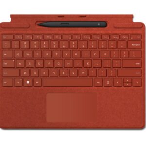 Surface Pro X Bundle Type Cover Keyboard with Slimp Pen - POPPY RED - FRENCH CANADIAN LAYOUT