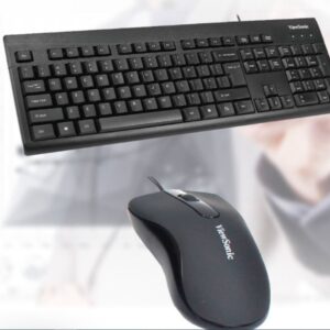 ViewSonic CU1251 Wired Keyboard and Mouse Combo, Classic Design, Office or Home, Black (ENGLISH) - MOQ 20 pcs. per Master