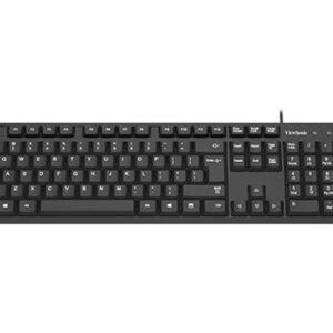 ViewSonic KU254 Wired Keyboard, Office or Home, Classic Design, Black (ENGLISH) - MOQ 20 pcs. per Master