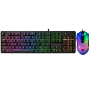 iBUYPOWER Chimera KM7 Full-Size Wired Membrane RGB Keyboard and Optical Mouse Bundle BLACK