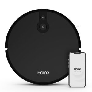 iHome iHRV10Y-BLK AutoVac Eclipse Robot Vacuum with Mapping Technology